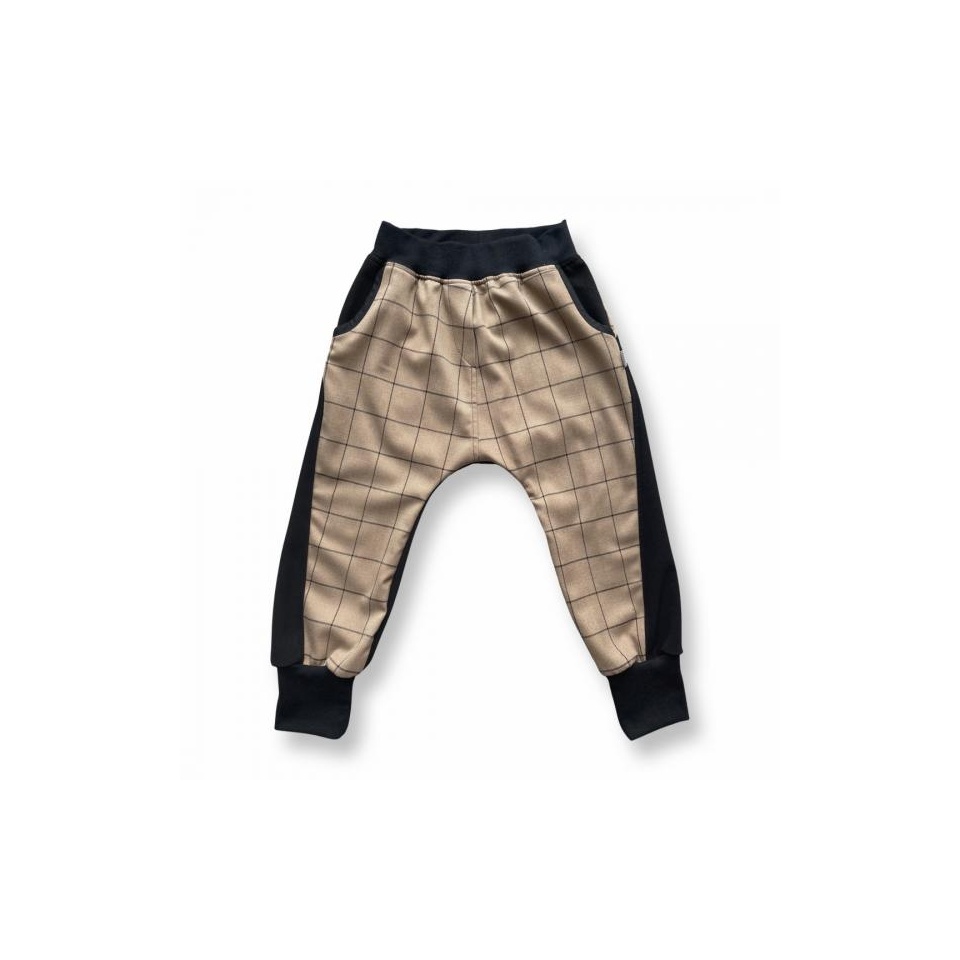 Baggy Pants REBEL Beige Checked