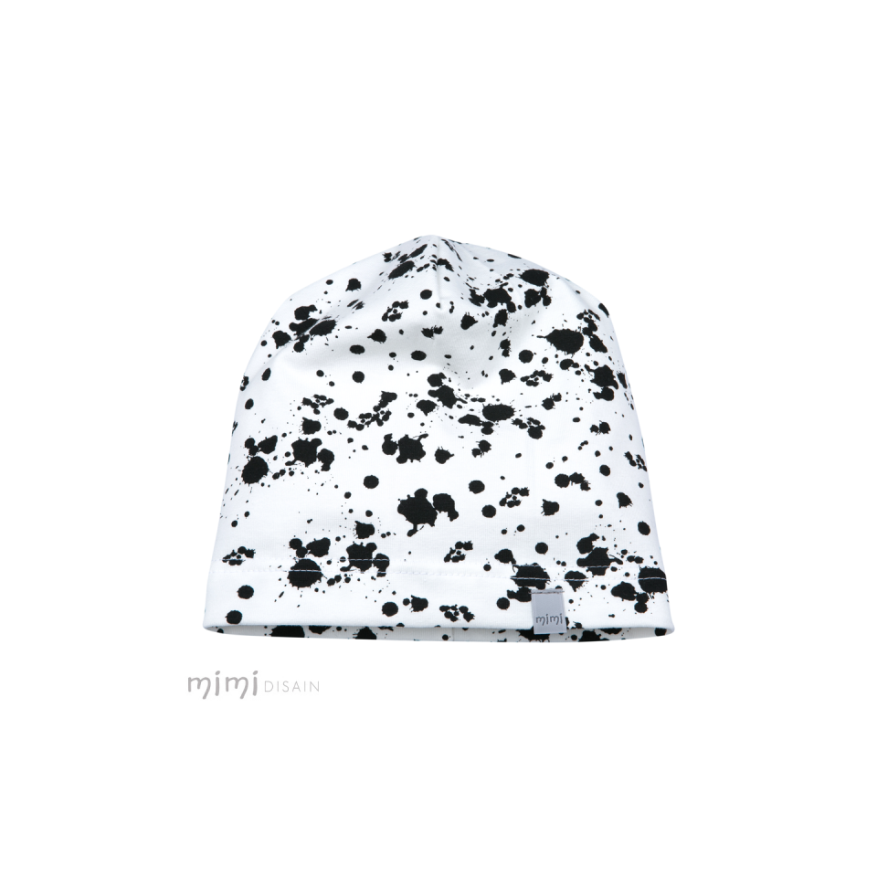 Mimi Summer Beanie White Black