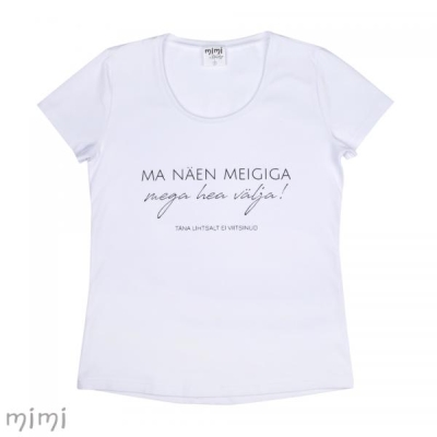 Mimi x Mallukas T-särk "Meigiga"